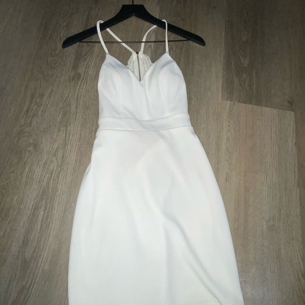 Bridal/formal event White Backless Dress